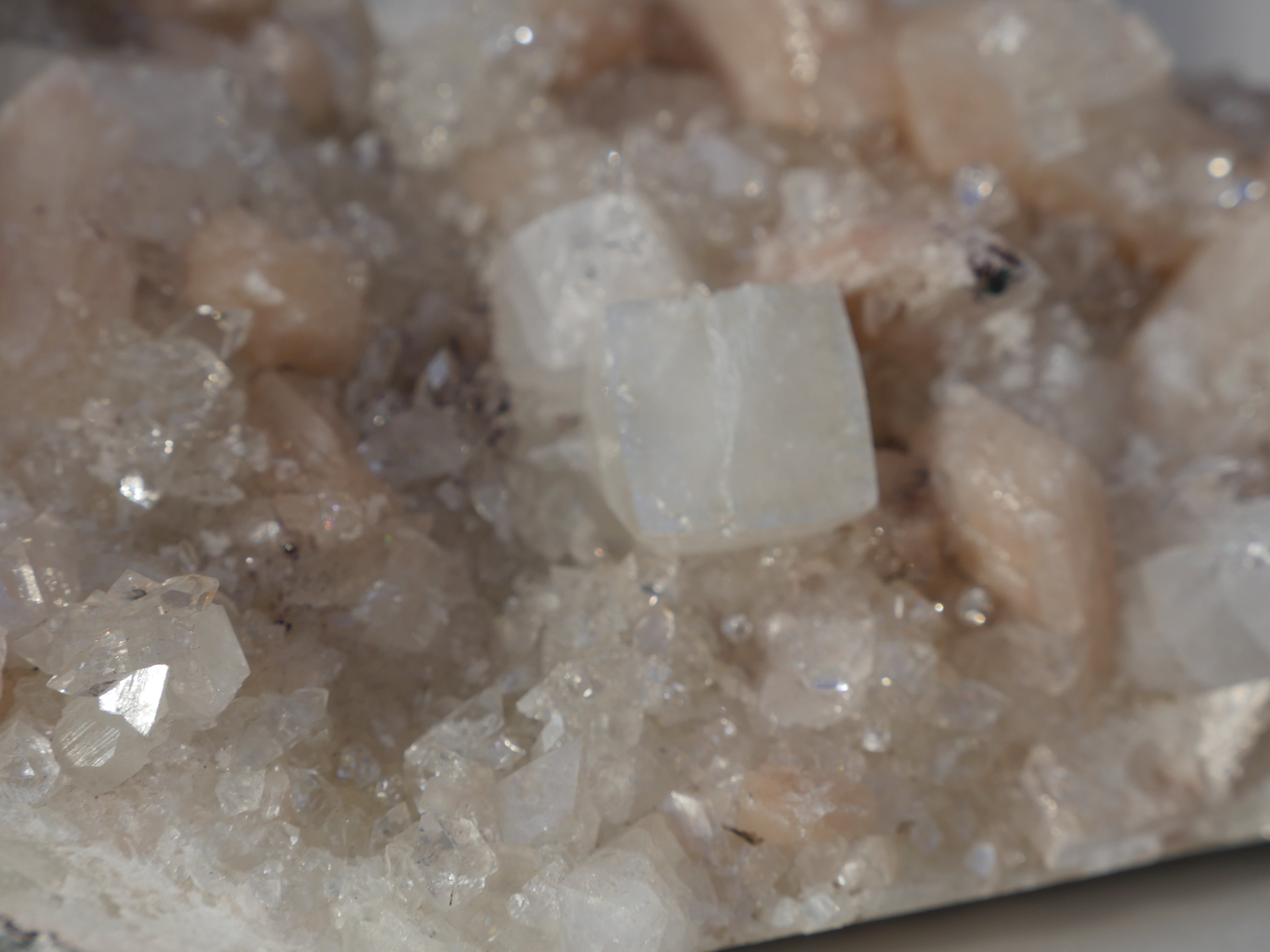 Stilbite & Apophyllite Cluster