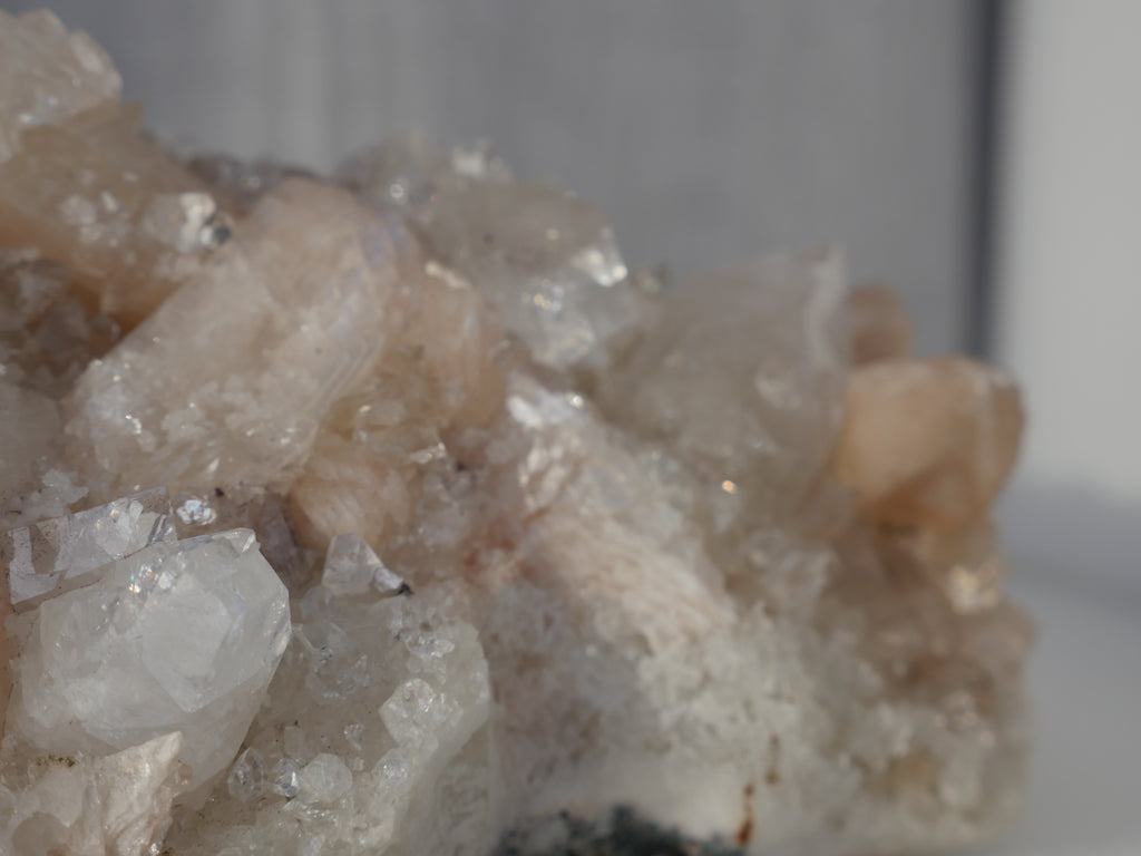 Stilbite & Apophyllite Cluster