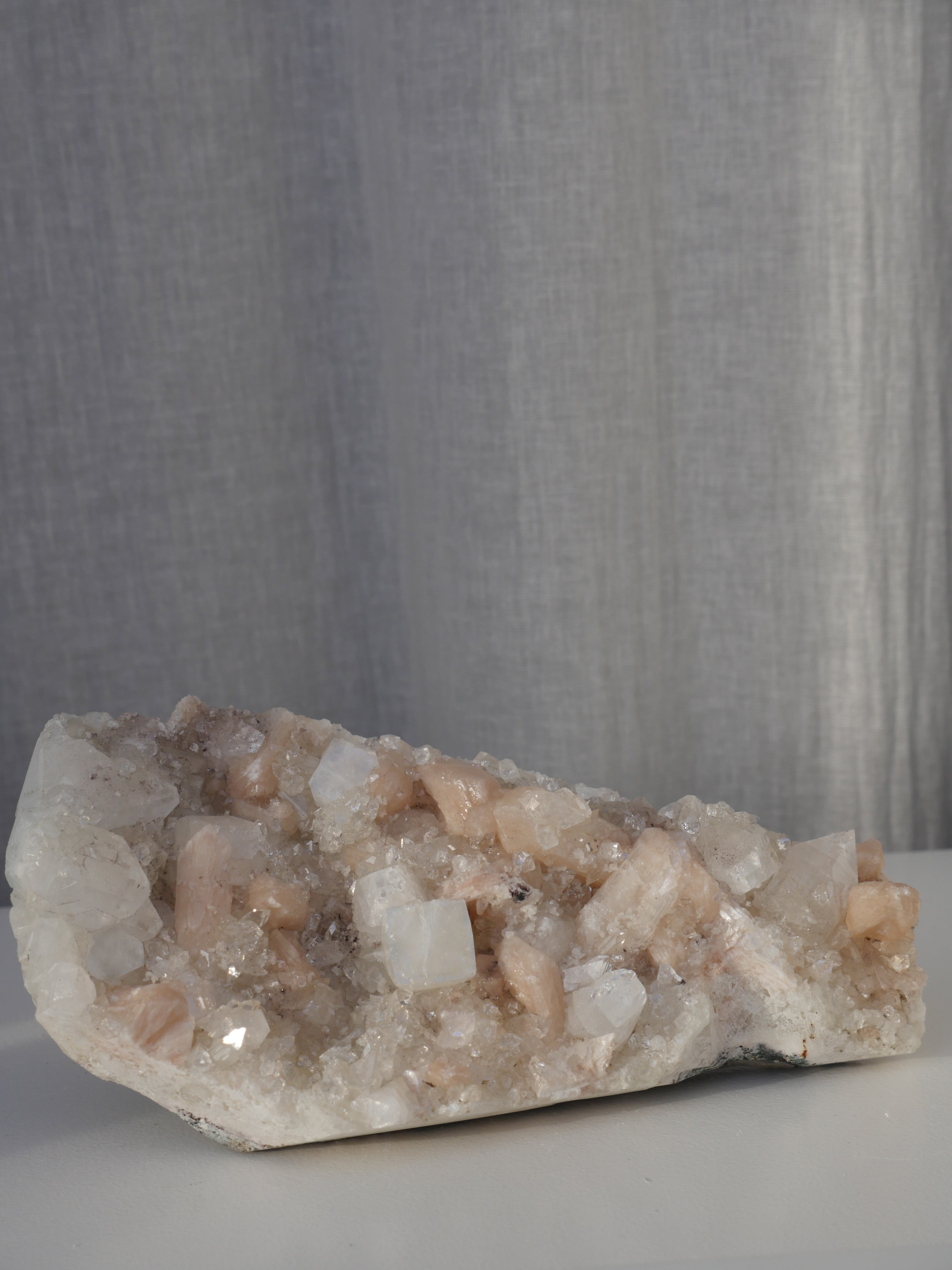 Stilbite & Apophyllite Cluster